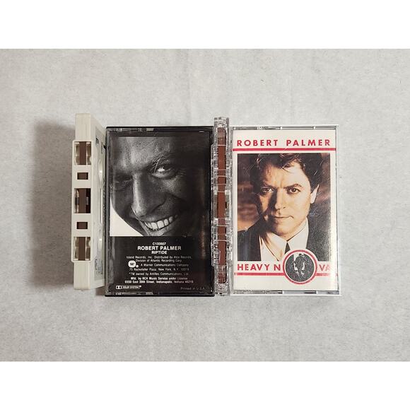 Robert Palmer Riptide & Heavy Nova Tested Cassette Lot (1985,1988) Pre-owned - Picture 5 of 5